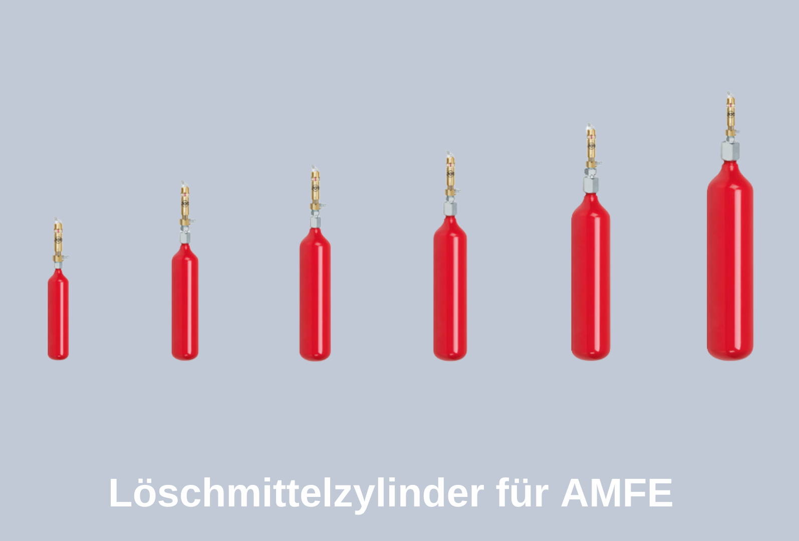 Löschmittelzylinder für AMFE Serie, Größe 4