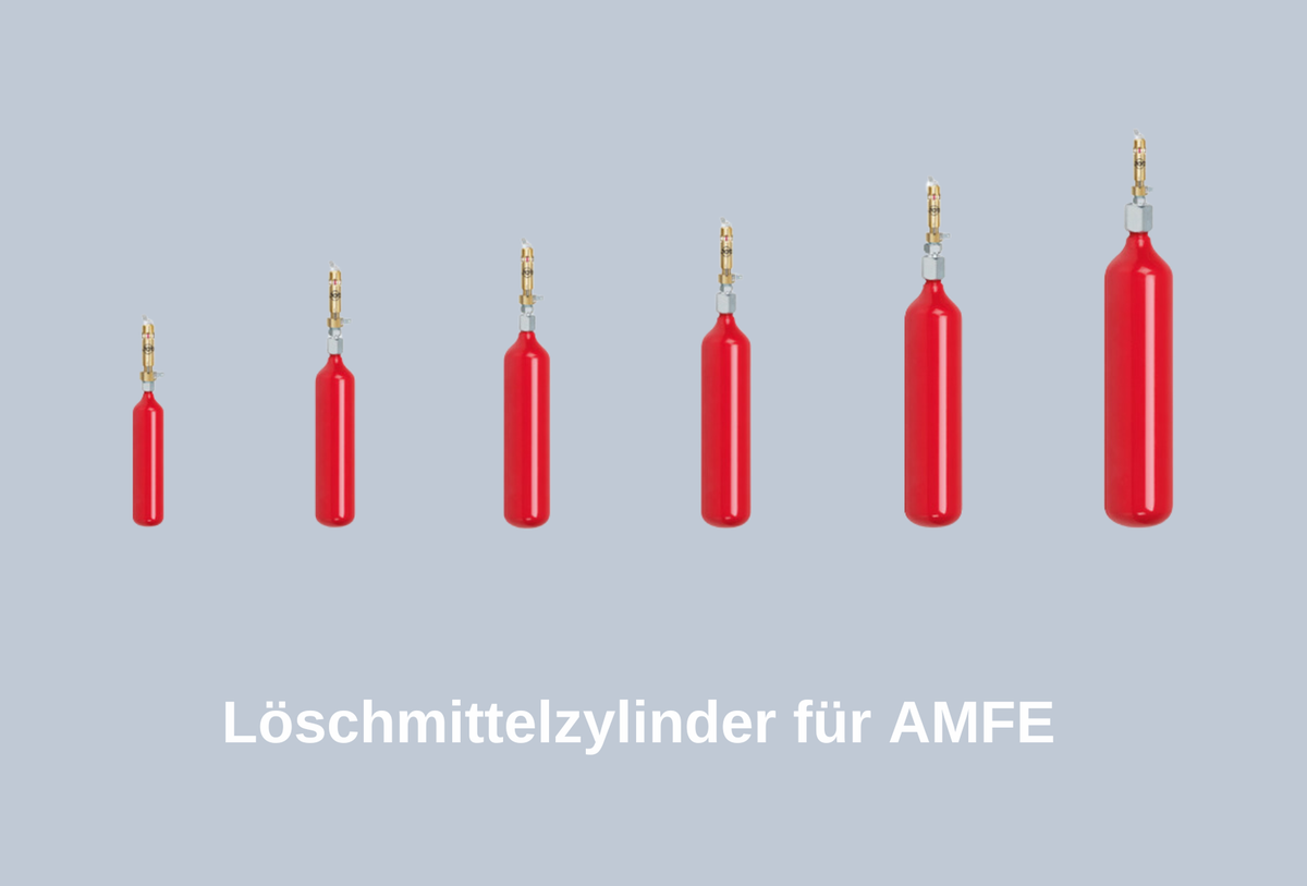 Löschmittelzylinder für AMFE Serie, Größe 1