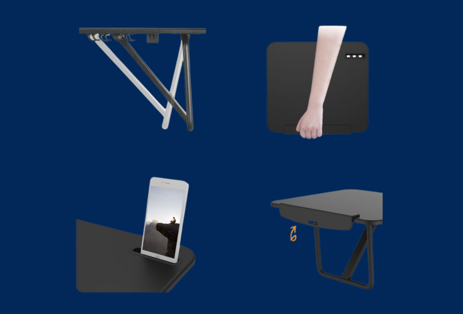 reflecta ERGO Stand Workstation C450 schwarz