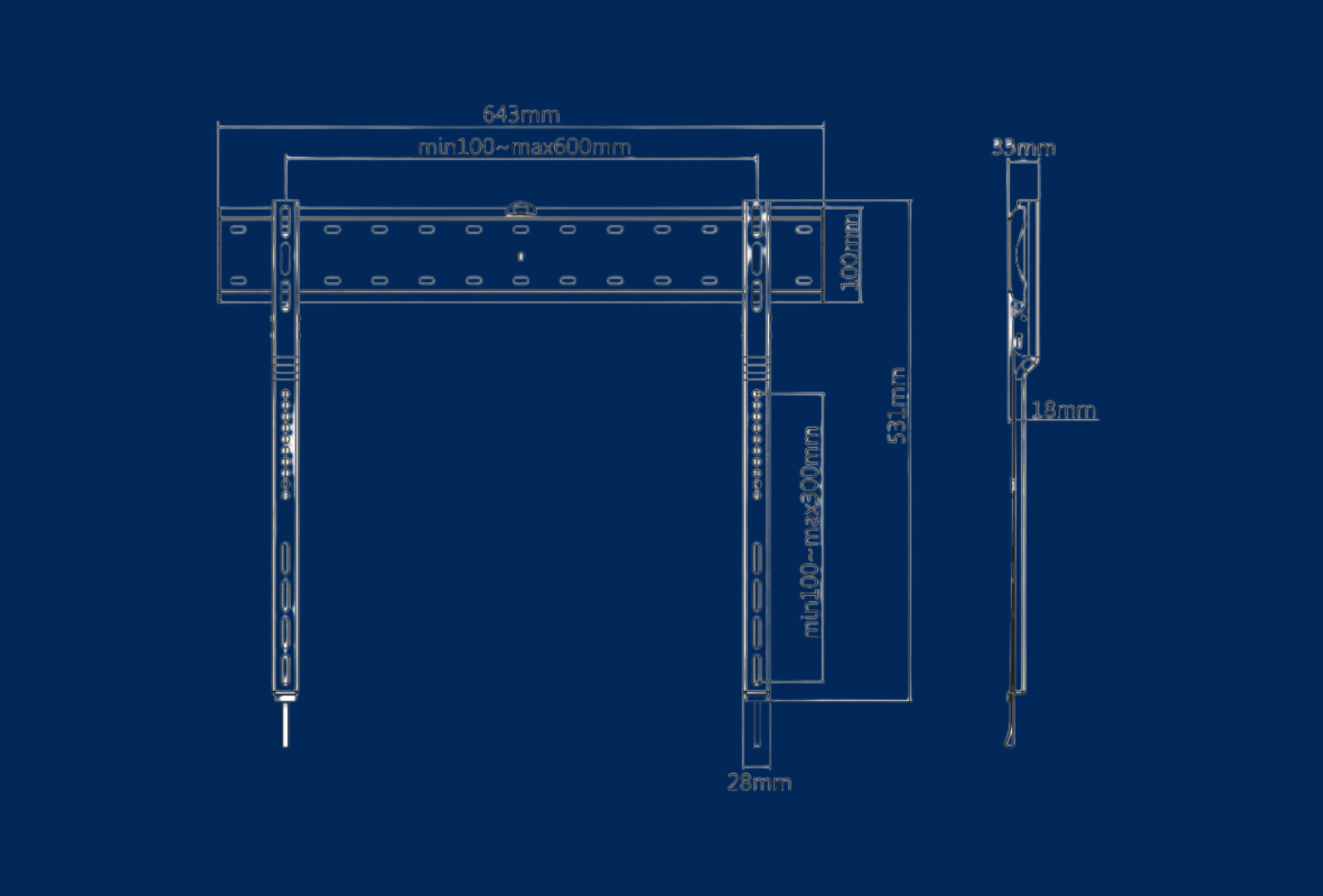 reflecta PLANOLED 80-6030 für OLED TV's schwarz