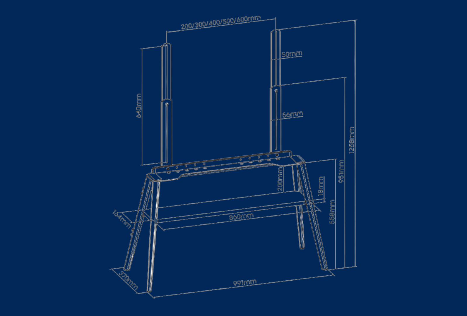 reflecta TV Stand Elegant 75BW black / walnut