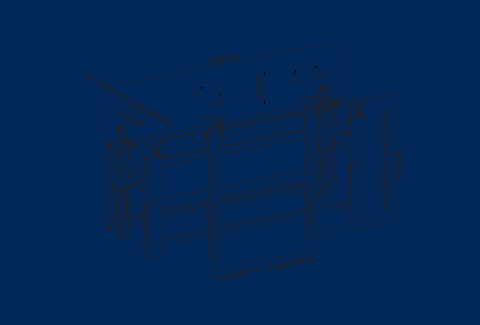 reflecta PLANO Video Wall 70-6040 mit Pop-Out Funktion