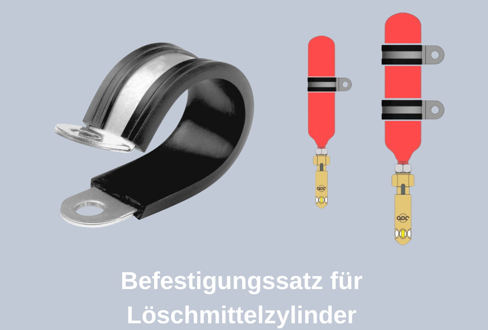 Befestigungssatz für AMFE Löschmittelzylinder S2