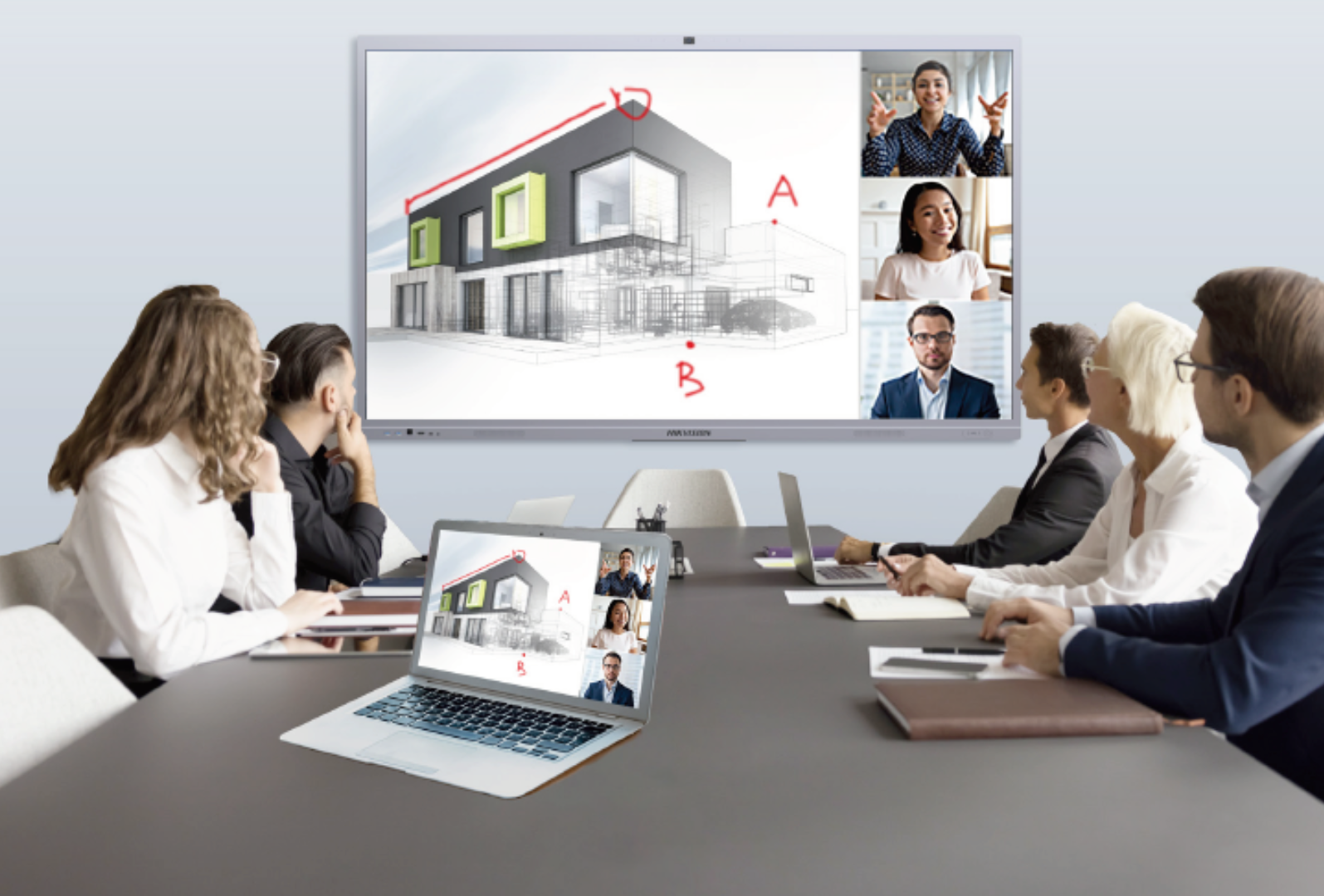 86" Hikvision DS-D5C86RB/A Interaktives 86-Zoll-4K-Display