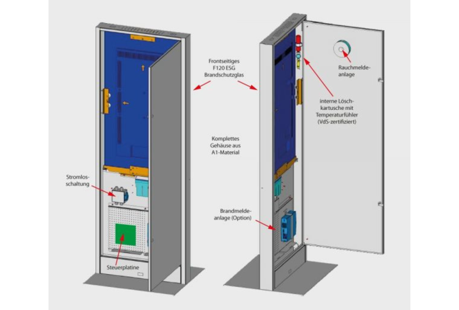 m.i.b Brandschutz-Stele Lena 50"