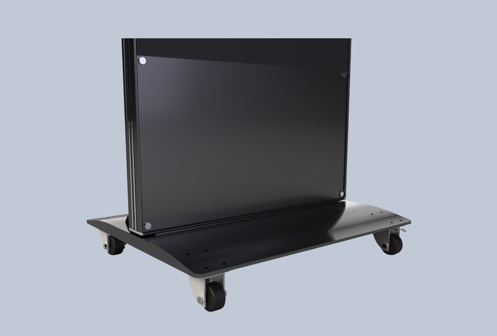 Roll-Fuß für m.i.b LED Poster mobil