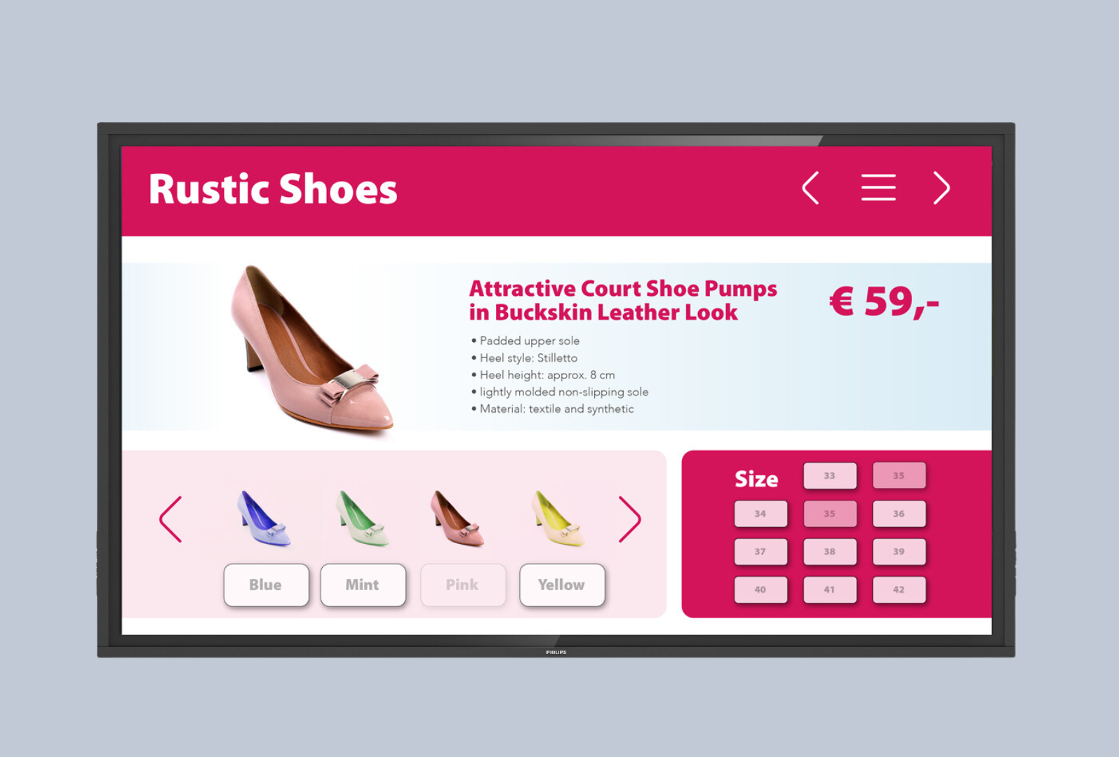 Philips Multitouch-Monitor 55" T-Line 55BDL3452T