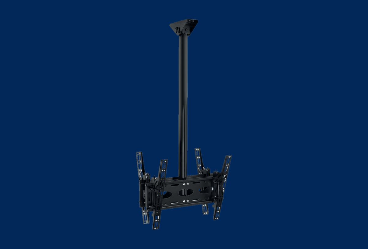 B-Tech Doppel-Deckenhalterung mit Neigung 1,5 m schwarz BT8428-150/B