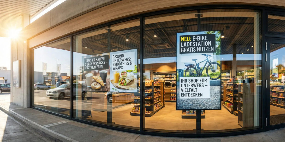 Schaufensterdisplays im Geschäft – Anwendungsbeispiel