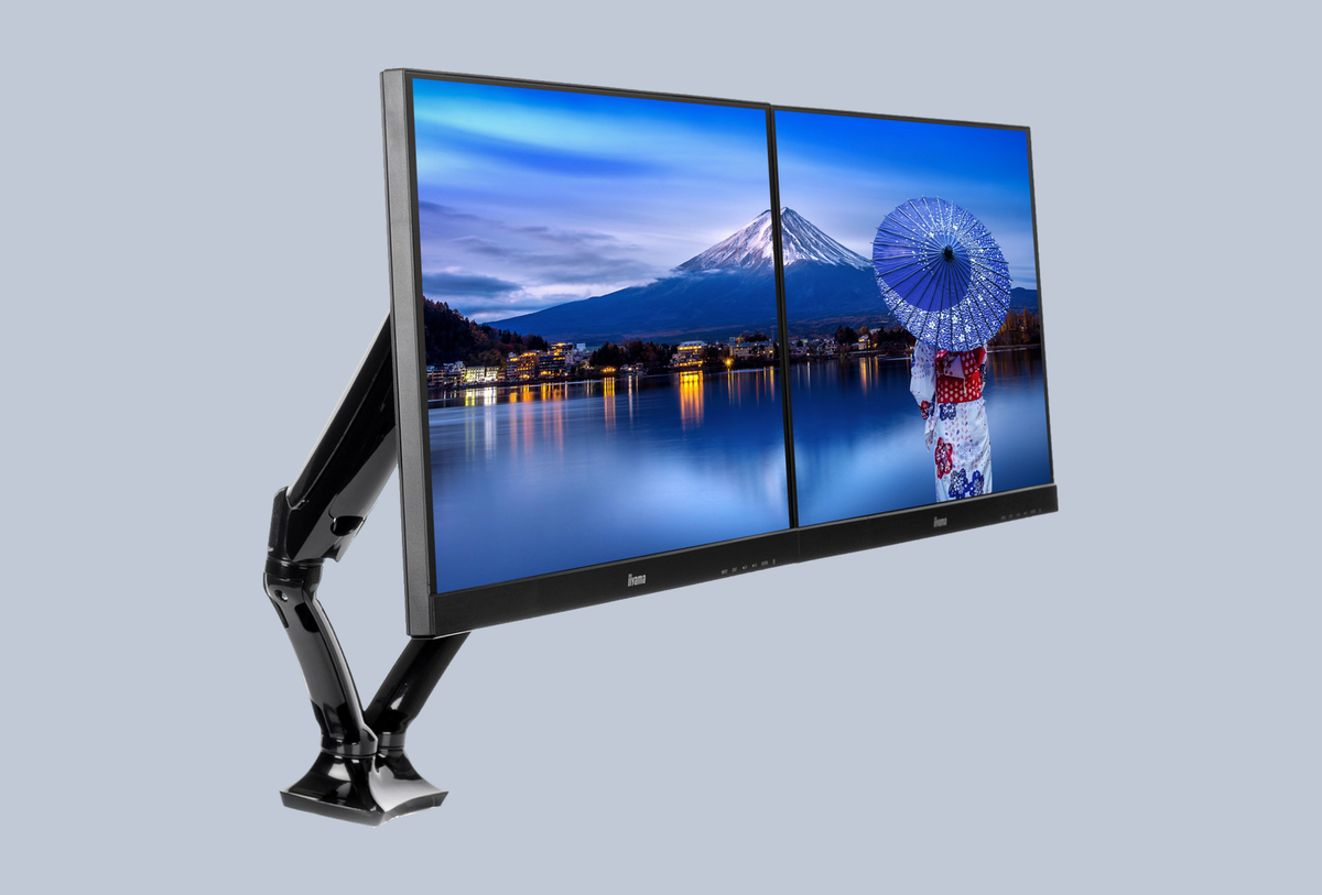 iiyama Gasfederarm fuer 2 Monitore 10-27 Zoll DS3002C-B1
