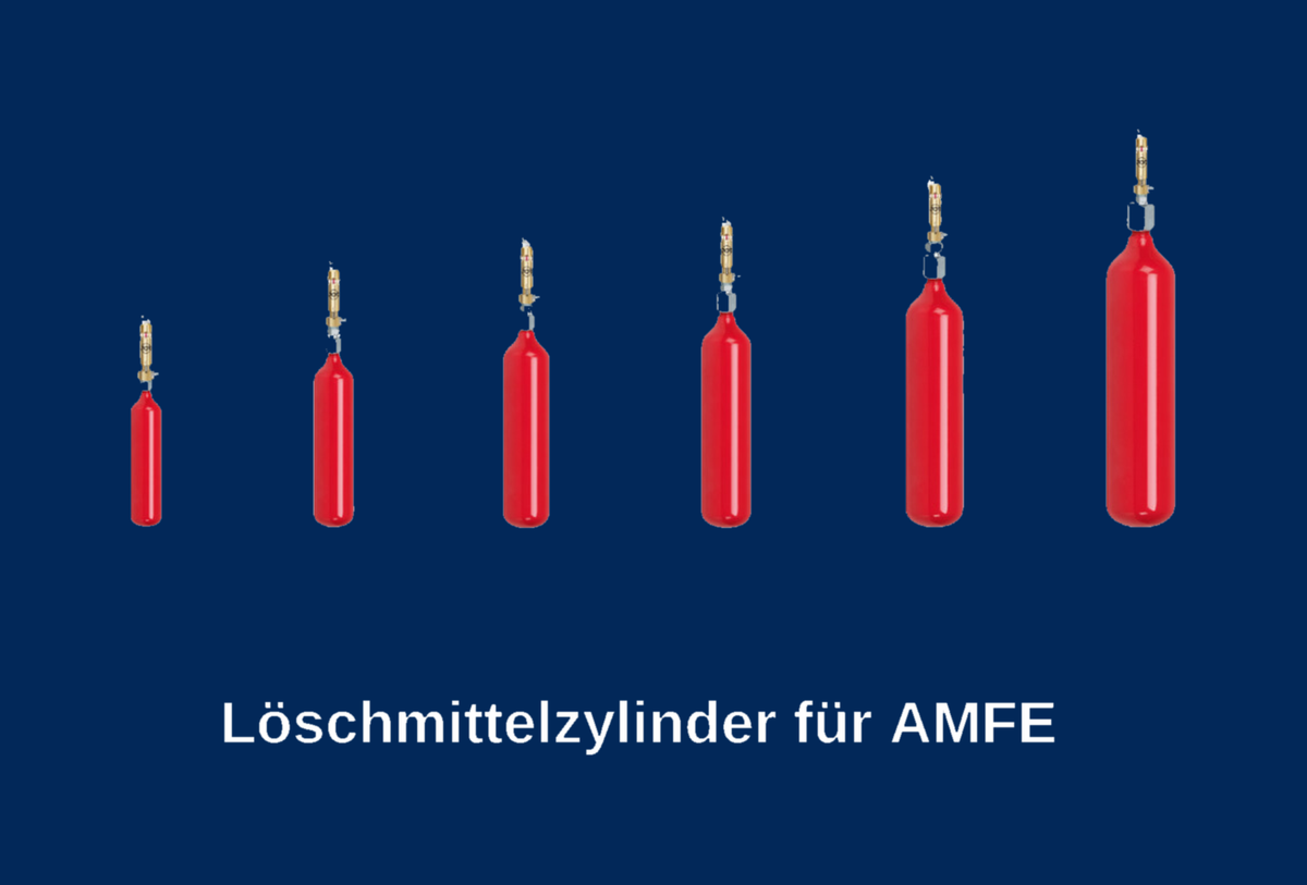 Löschmittelzylinder für AMFE Serie, Größe 0