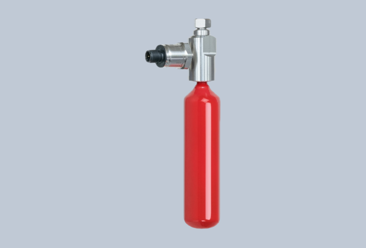 Löschweitzelzylinder für AMFE Serie, mit elektr. Drucksensor(M12 Stecker), Größe 1