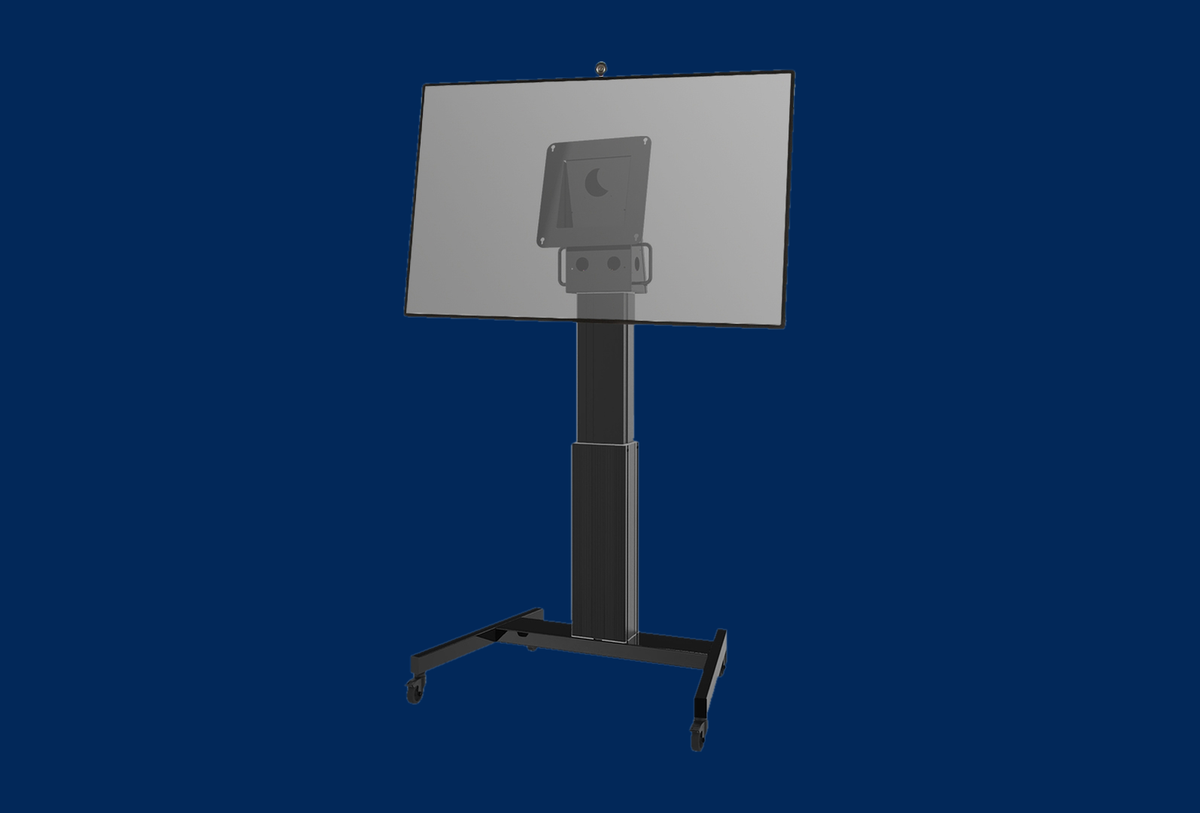Neomounts Bodenständer motorisiert neigbar (VESA 350x350) NM-HUB2LIFTBLACK