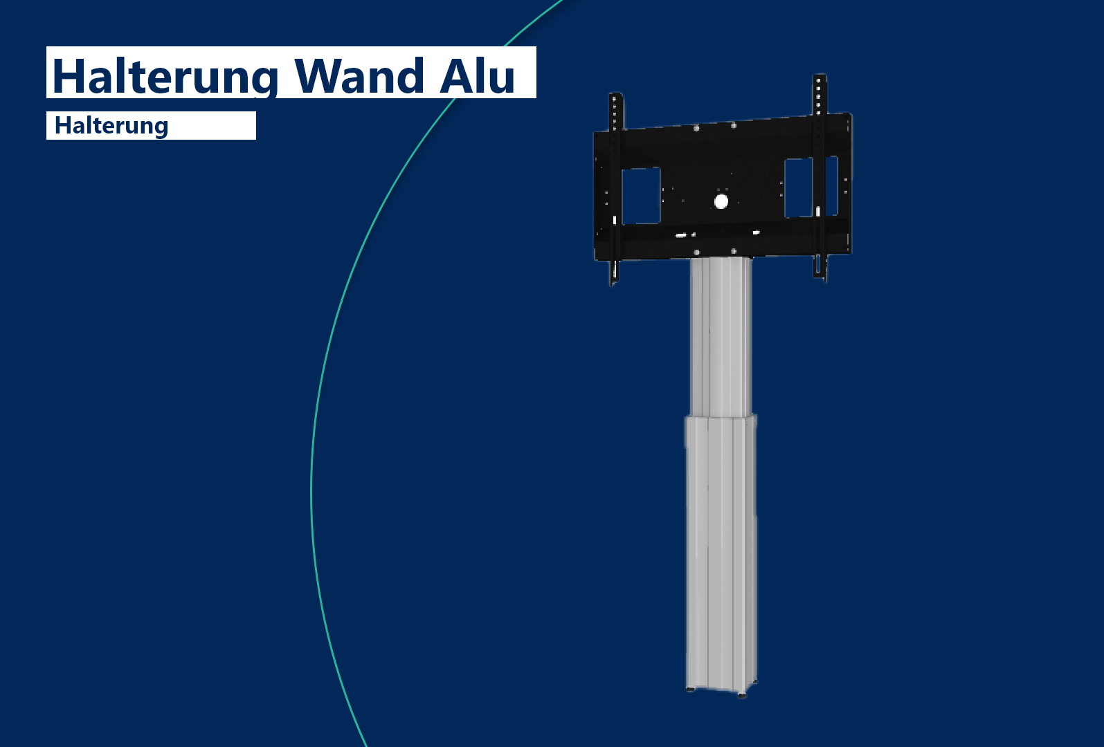 m.i.b Halterung Wand Alu