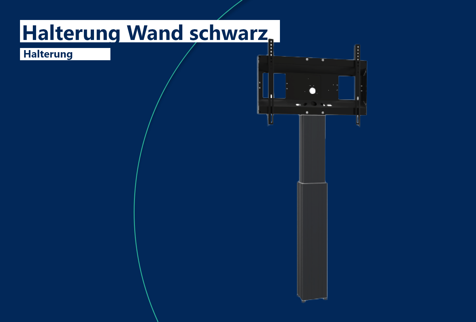 m.i.b Halterung Wand schwarz