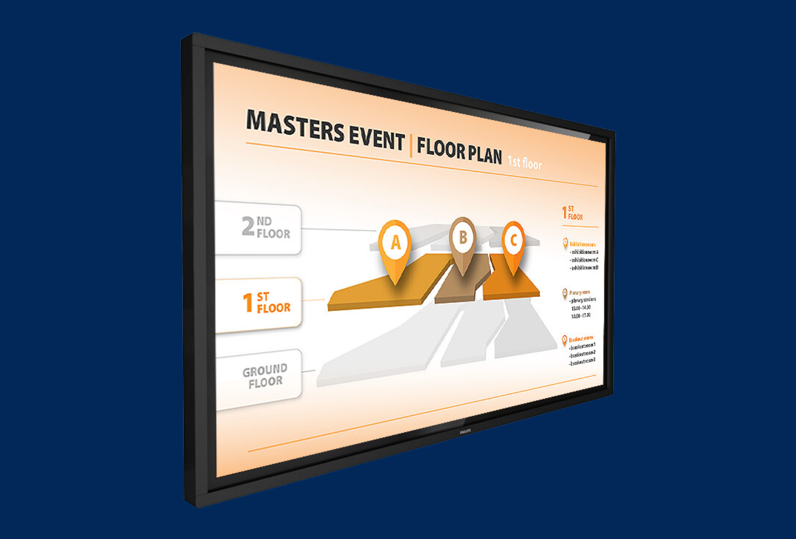 Philips Multitouch-Monitor 43" T-Line 43BDL3452T