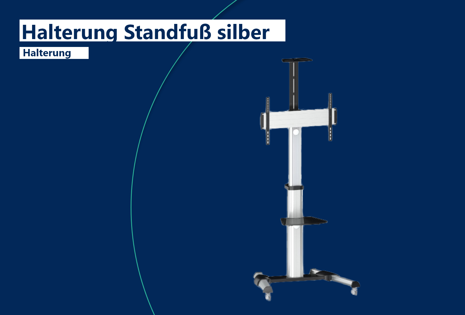 m.i.b Halterung Standfuß 70 silber