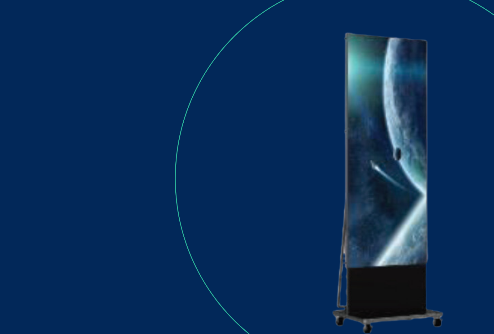 Roll-Fuß für m.i.b LED Poster mobil