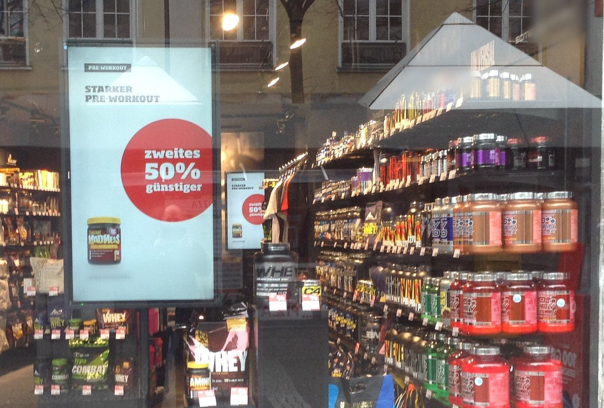 Schaufensterdisplay im Geschäft