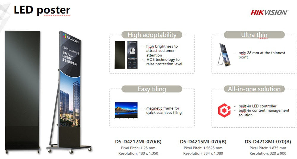 LED-Poster Hikvision Rental