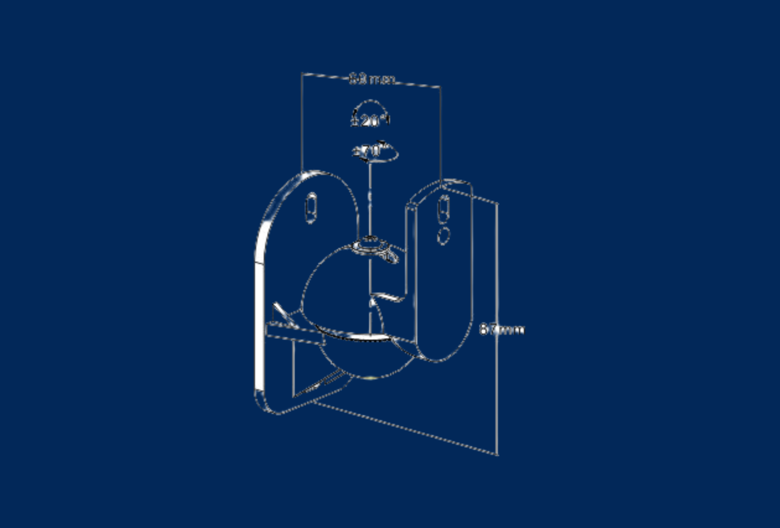 reflecta Sono 2.1-TR Universal Lautsprecher Halterungen schwarz