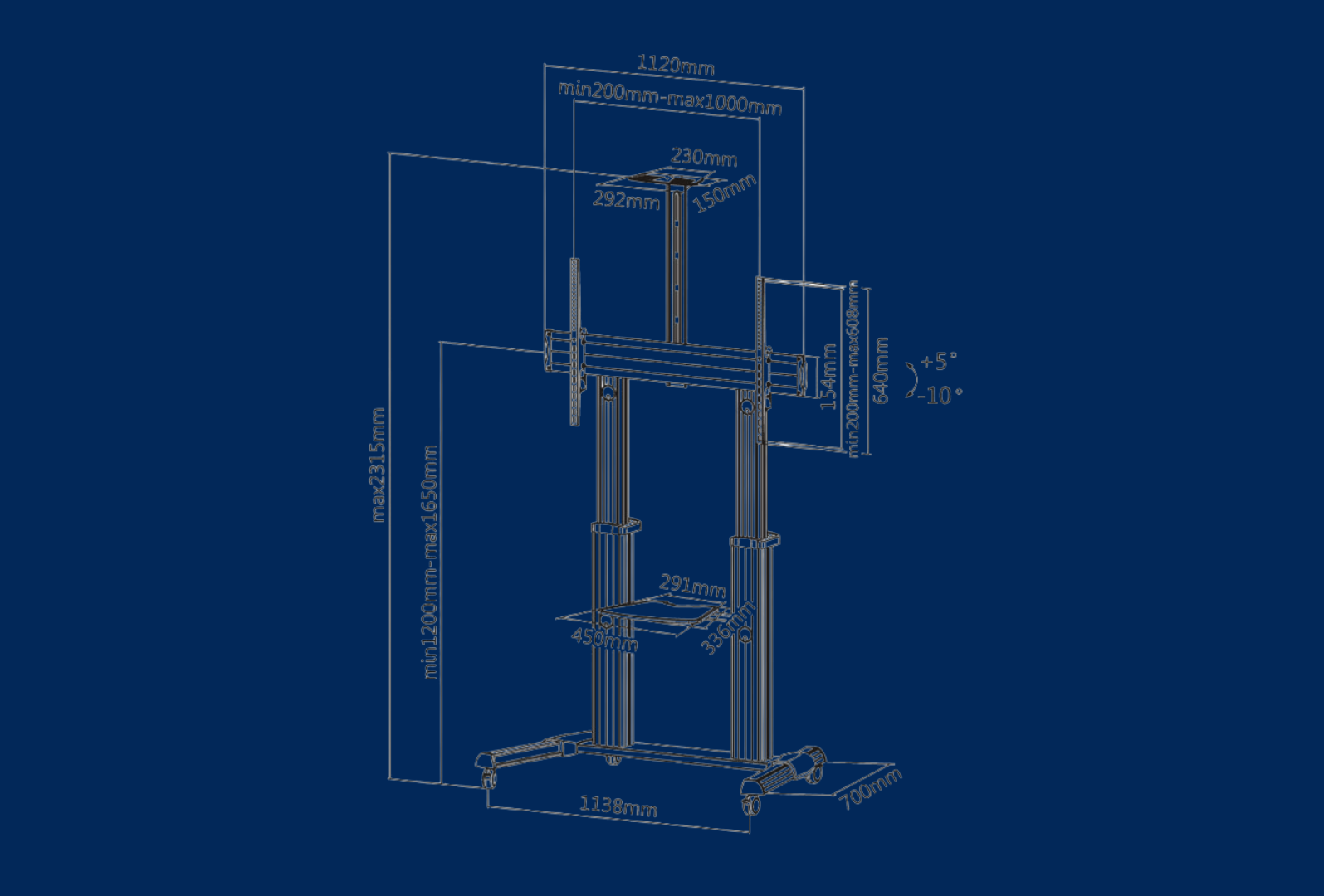 reflecta TV Stand 100VC-Shelf