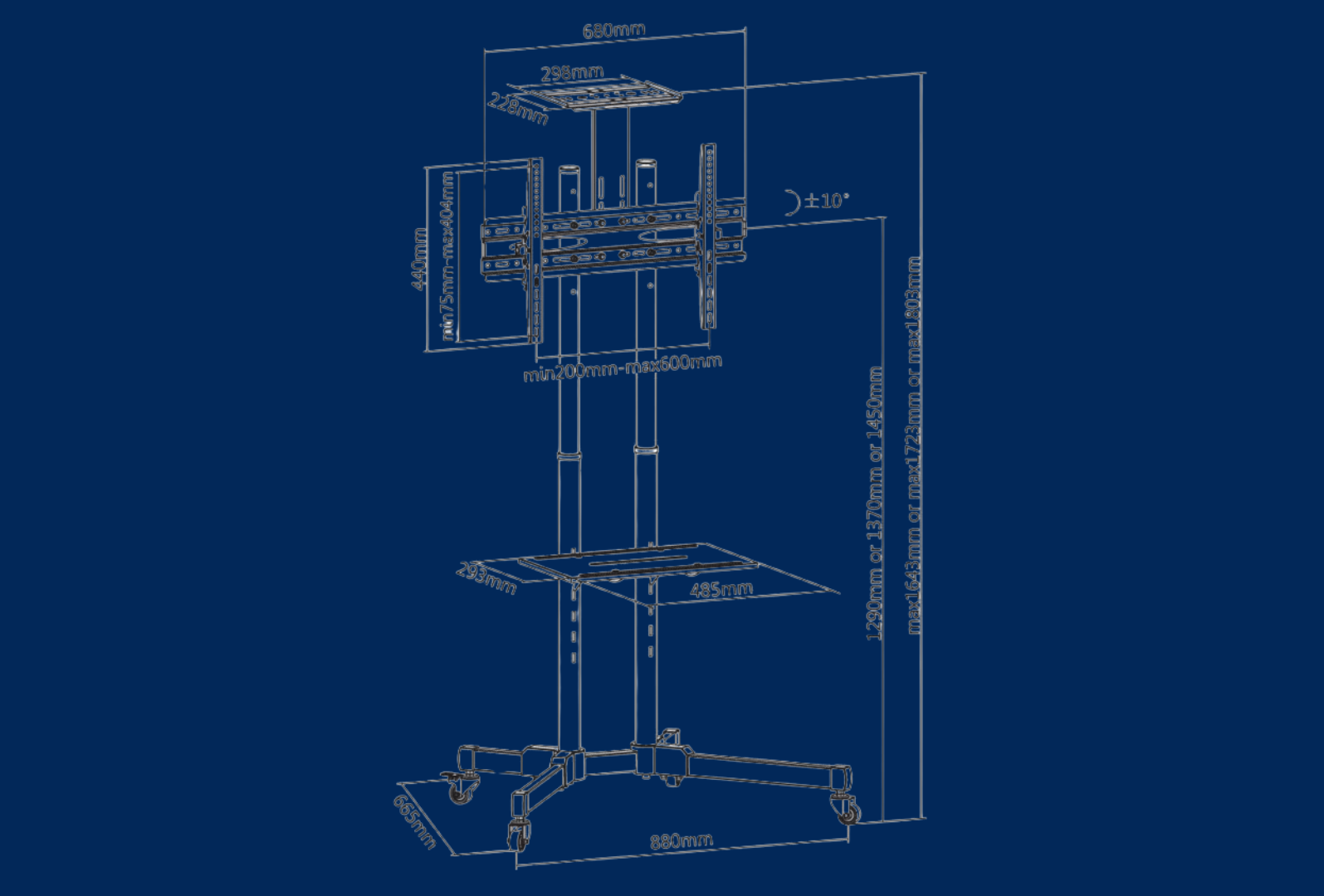 reflecta TV Stand 70VCE-Shelf