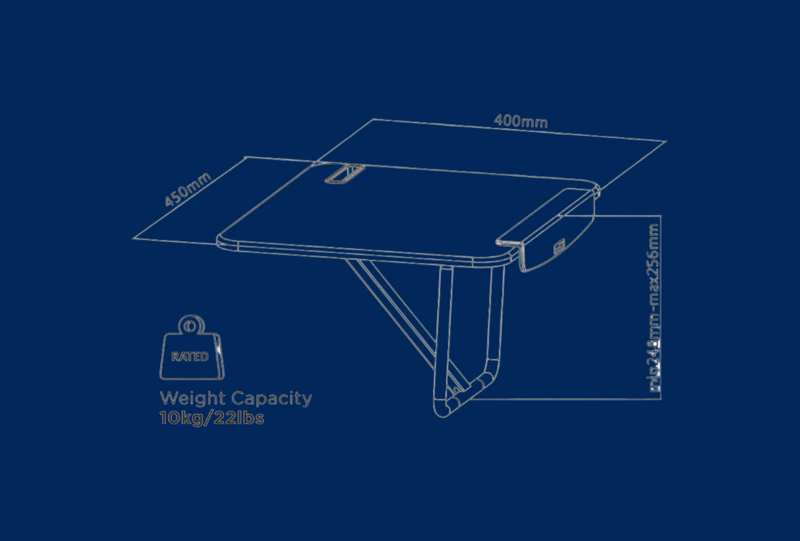 reflecta ERGO Stand Workstation C450 schwarz