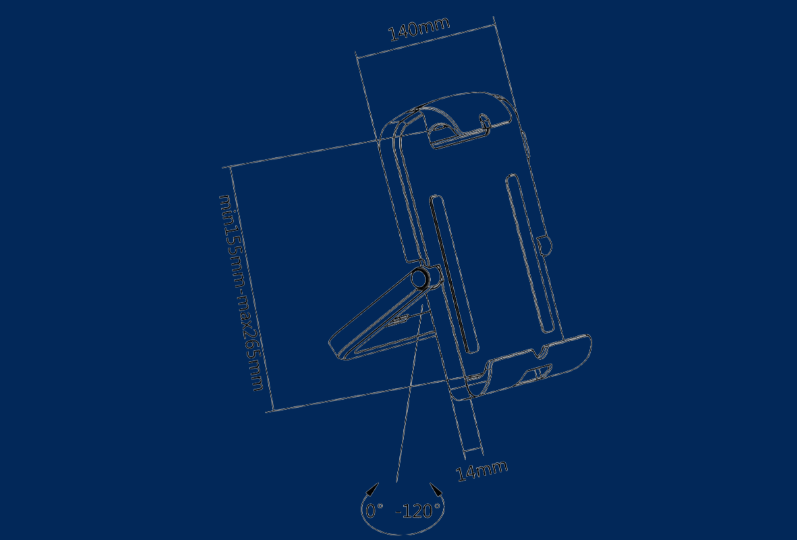 reflecta TABULA Magnetic II; 4-in-1 fixing