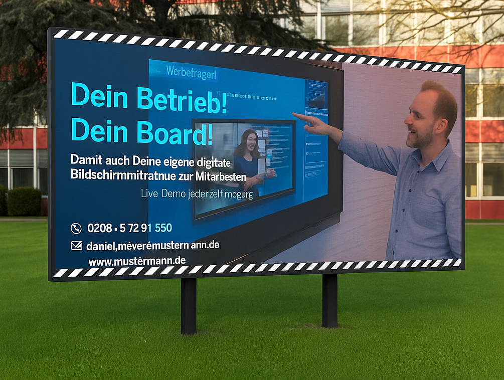 Outdoor LED-Wand freistehend, Größe: 3,5 x 2,0 Meter