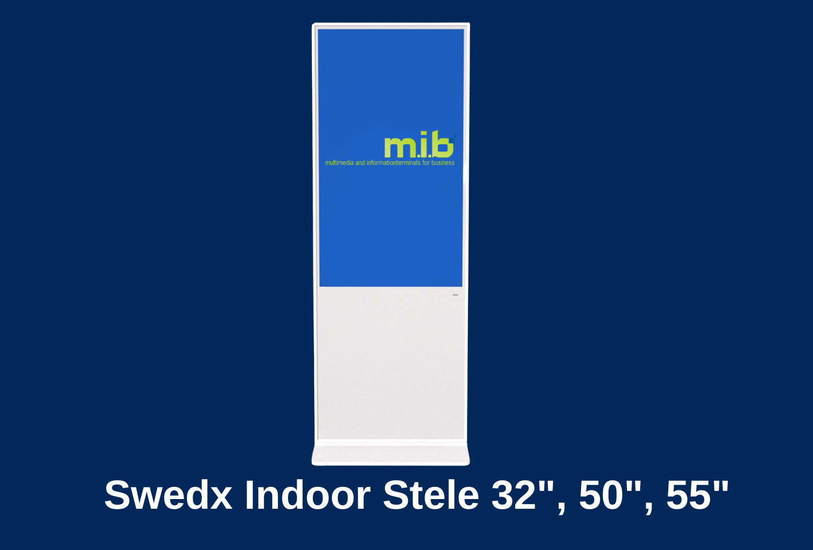 Digital-Signage Indoor Stele "S-Flat" Swedx