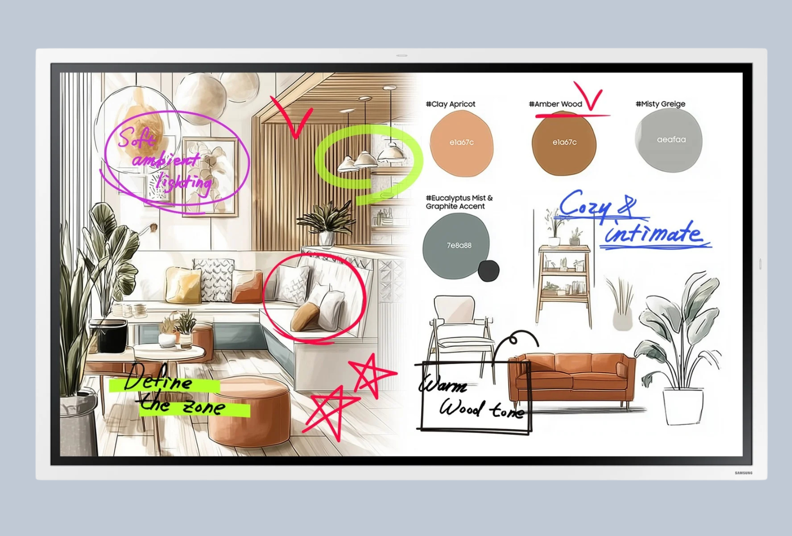 Samsung 190cm(75") Smart Signage Flip Display WM75FX