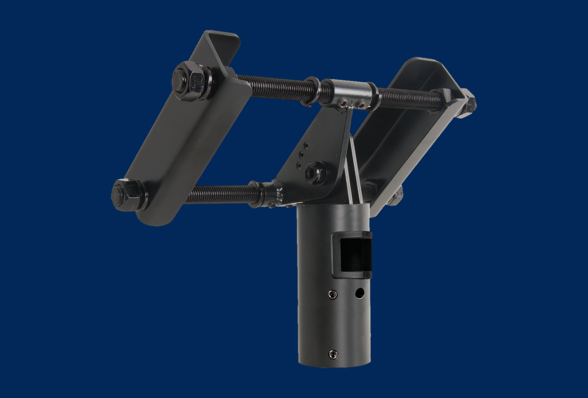B-Tech Stahltraeger-Halterung fuer 2 Zoll-Rohre BT7017/B