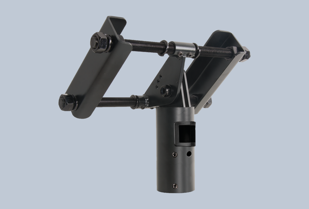 B-Tech Stahltraeger-Halterung fuer 2 Zoll-Rohre BT7017/B