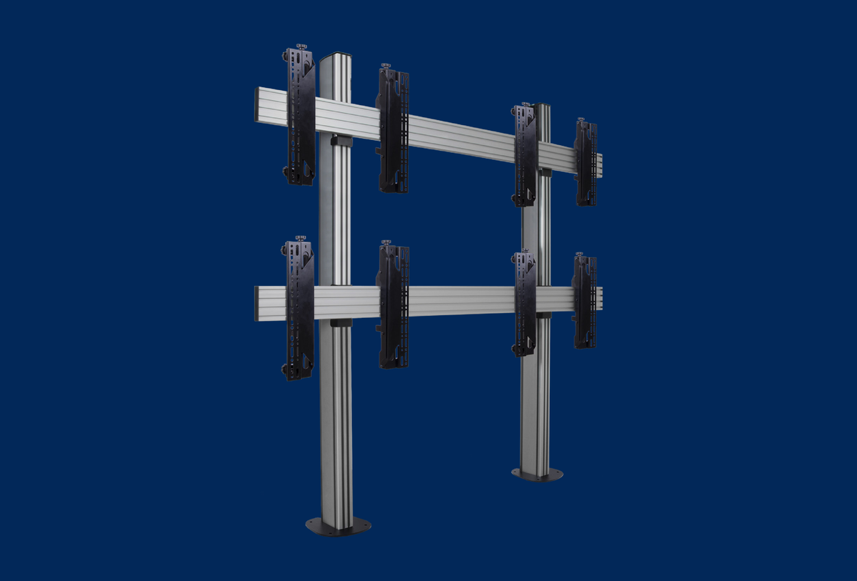 B-Tech System X Videowall-Standfuss 2x2 bodenverschraubt BT8372-2x2/BS