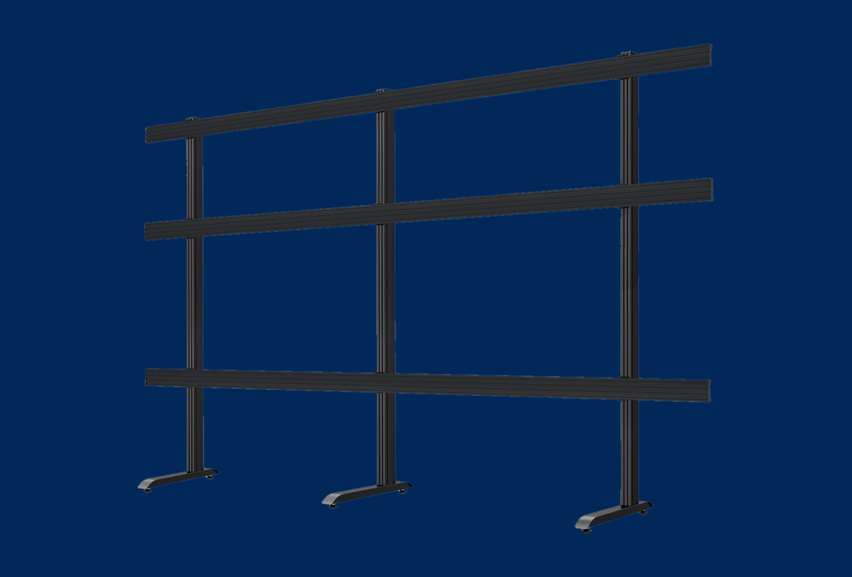 B-Tech Videowall-Standfuß freistehend 165" für NEC FE019 BT9370-NEC165/B