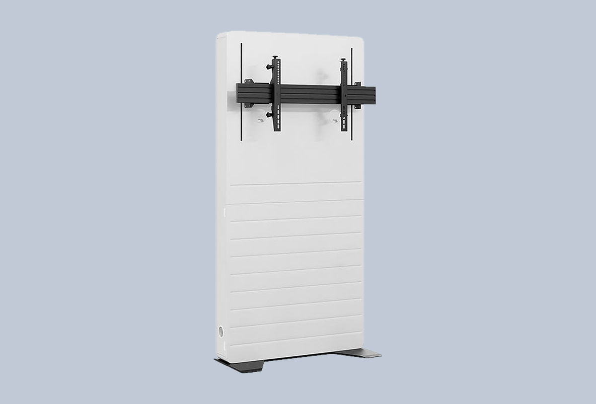 m.i.b Standfuss elektrisch hoehenverstellbar freistehend 75-98 Zoll, bis 100 kg, VESA bis 800x600