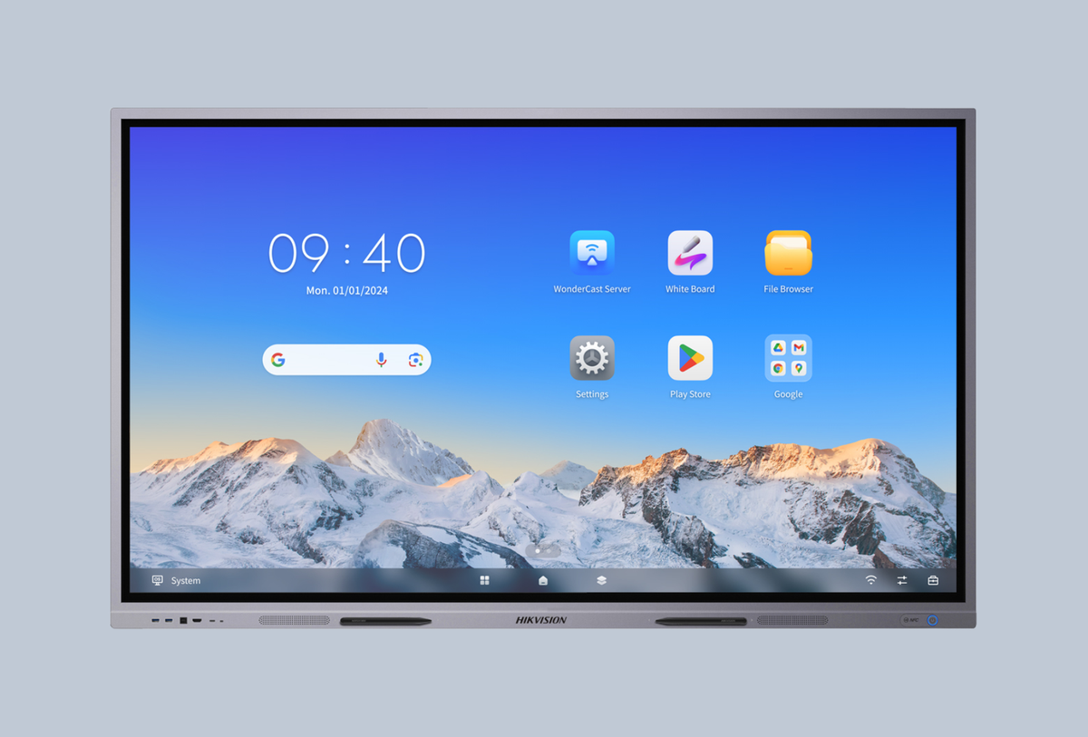 86" Hikvision DS-D5C86RB/B mit Cam/Mic Interaktives 86-Zoll-4K-Display