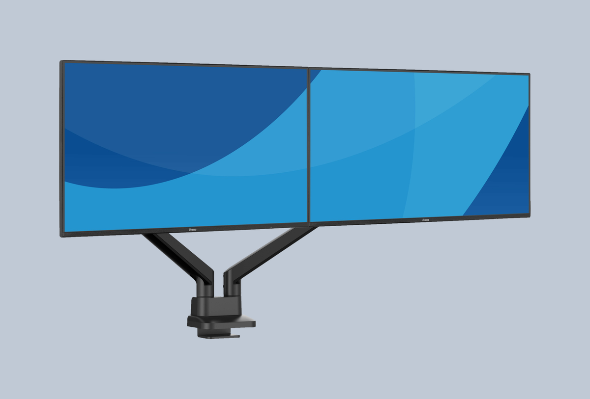 iiyama Feder-Tischhalterung fuer 2 Monitore 24-34 Zoll DS4002C-B1