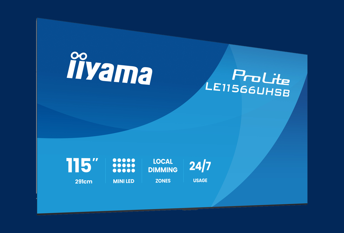 iiyama ProLite 115 Zoll Mini-LED-Profi-Display LE11566UHSB-B1AG