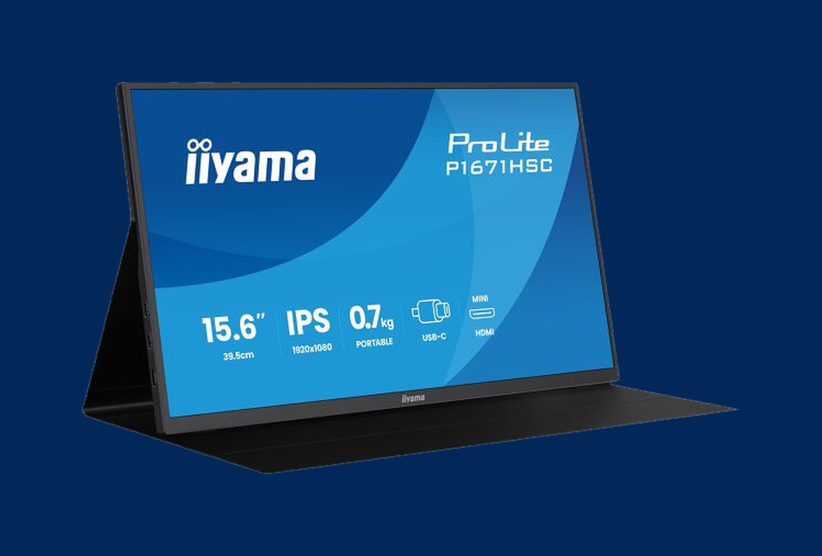 iiyama ProLite 15,6" tragbarer USB-C-Monitor P1671HSC-B1