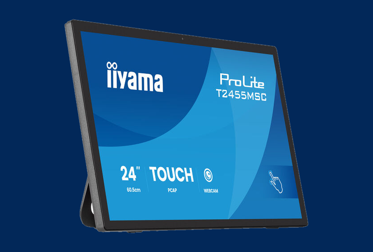 iiyama ProLite 23,8" Touch-Monitor mit Webcam T2455MSC-B2