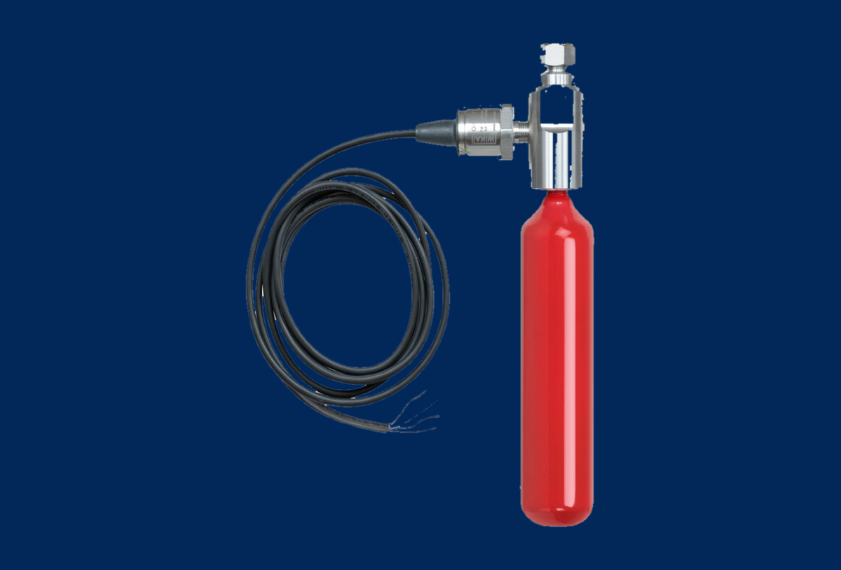 Löshmittelzylinder für AMFE Serie, mit elektr. Drucksensor (2m Kabel),Größe 0