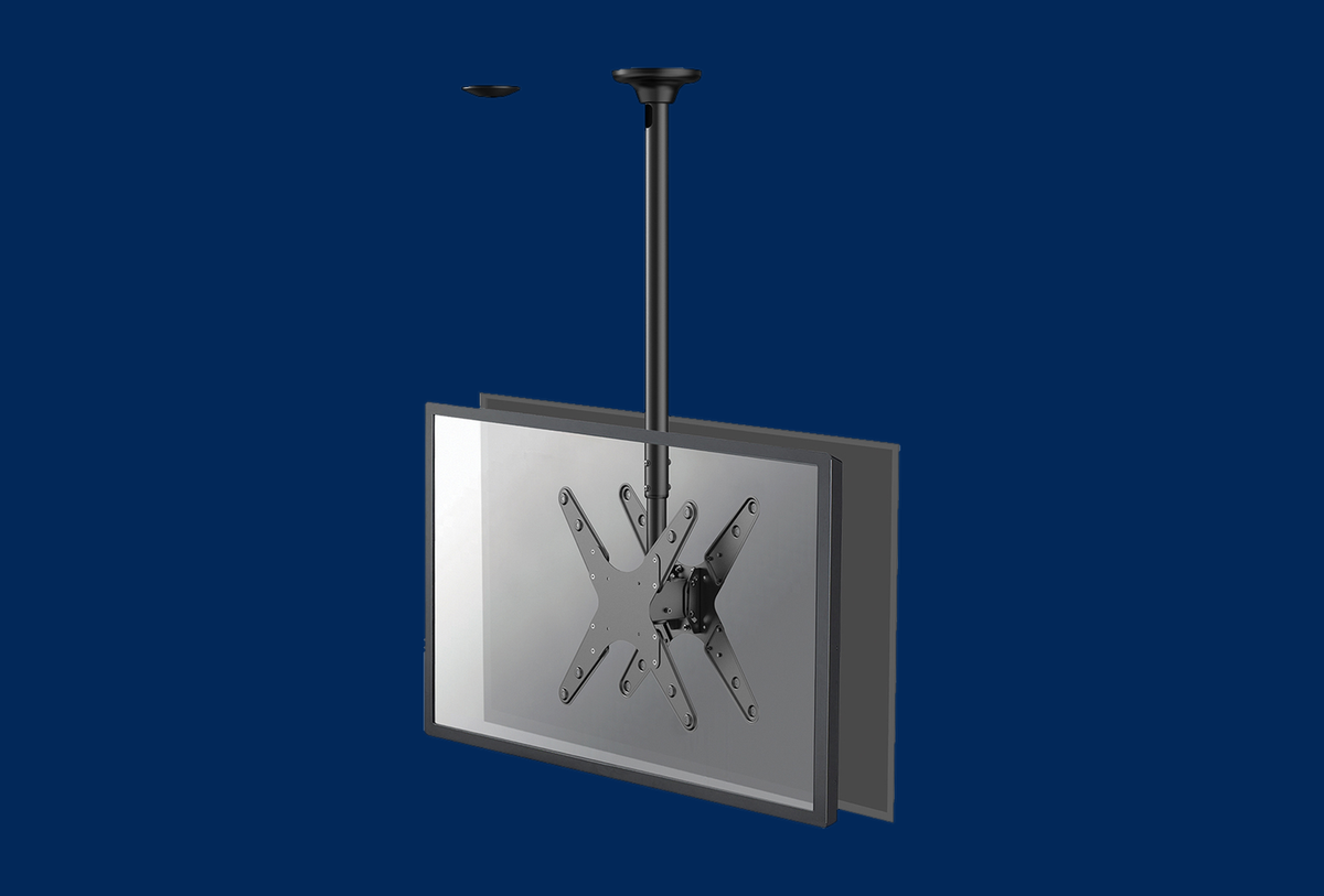Neomounts Doppel-Deckenhalterung neigbar, schwenkbar FPMA-C340DBLACK