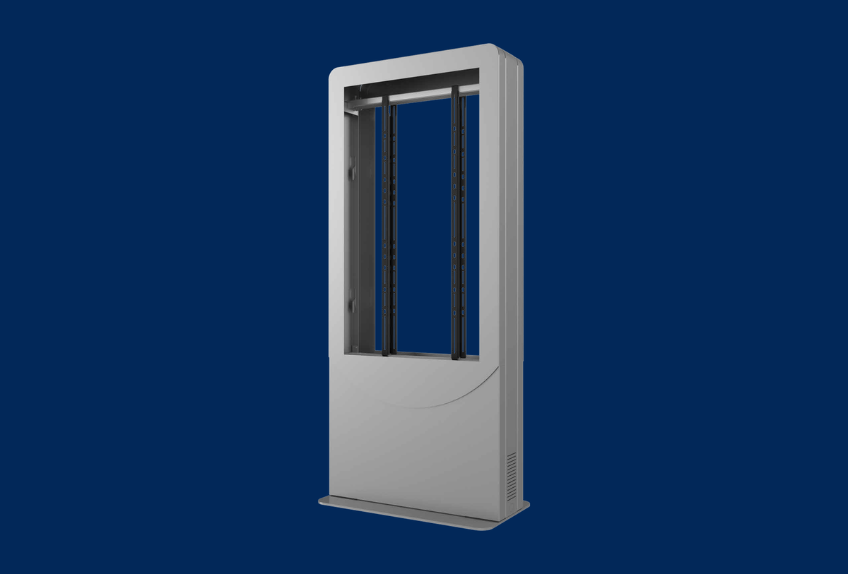 Peerless-AV 65 Zoll Ruecken-an-Ruecken-Kiosk Hochformat KIPC2565B-S-EUK