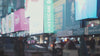 Der Time Square in New York bei Nacht